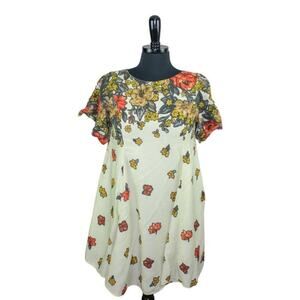 Kimchi Blue Floral Babydoll Trapeze Dress Mini Pixie Fairy Forest S